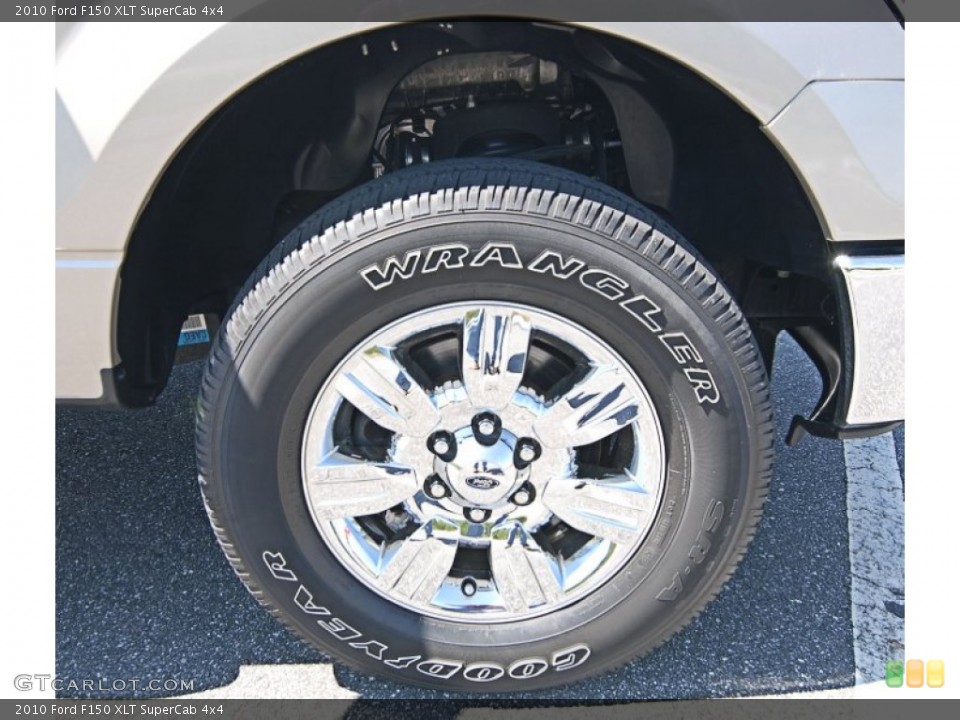 2010 Ford F150 XLT SuperCab 4x4 Wheel and Tire Photo #81130129