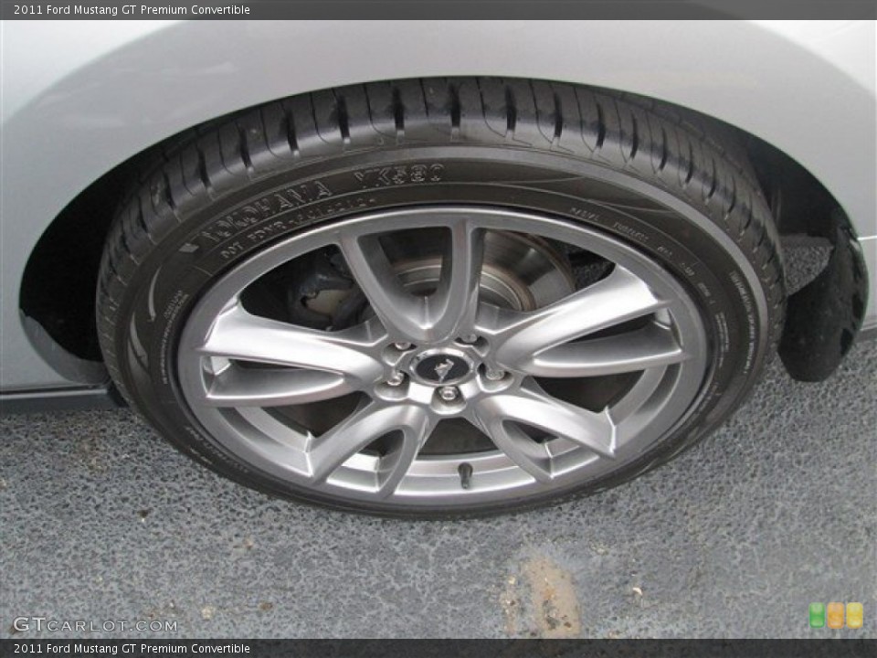 2011 Ford Mustang GT Premium Convertible Wheel and Tire Photo #81136350