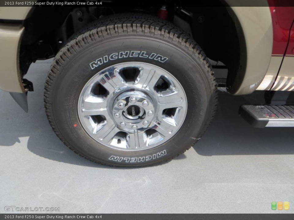 2013 Ford F250 Super Duty King Ranch Crew Cab 4x4 Wheel and Tire Photo #81141349