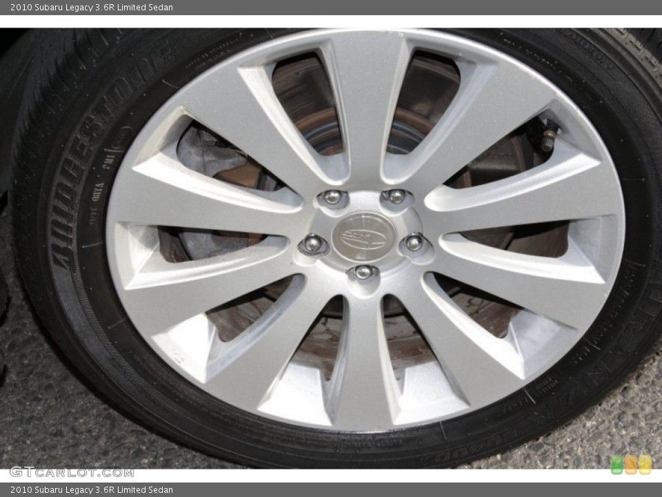 2010 Subaru Legacy 3.6R Limited Sedan Wheel and Tire Photo #81161610