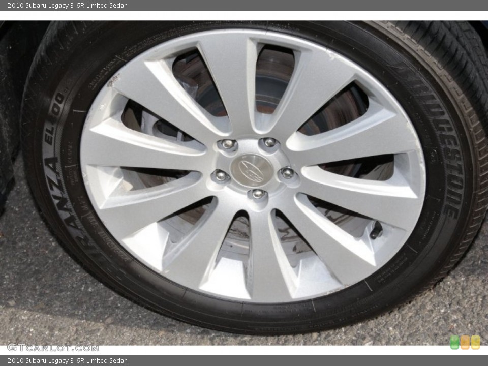 2010 Subaru Legacy 3.6R Limited Sedan Wheel and Tire Photo #81161634
