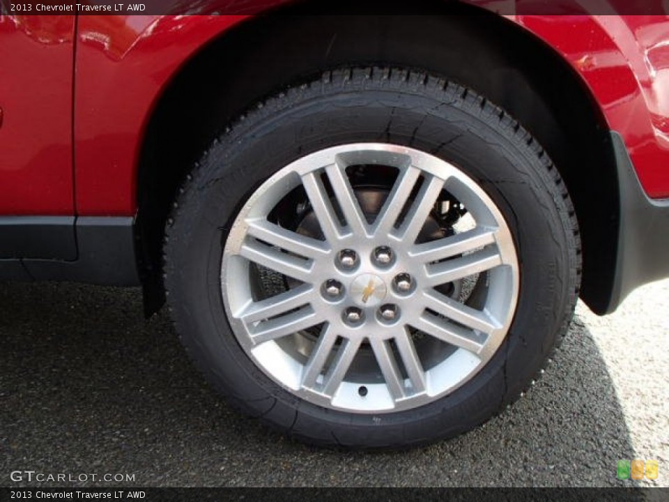 2013 Chevrolet Traverse LT AWD Wheel and Tire Photo #81166573