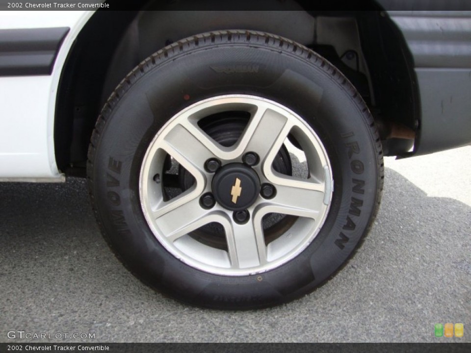 2002 Chevrolet Tracker Convertible Wheel and Tire Photo #81167565