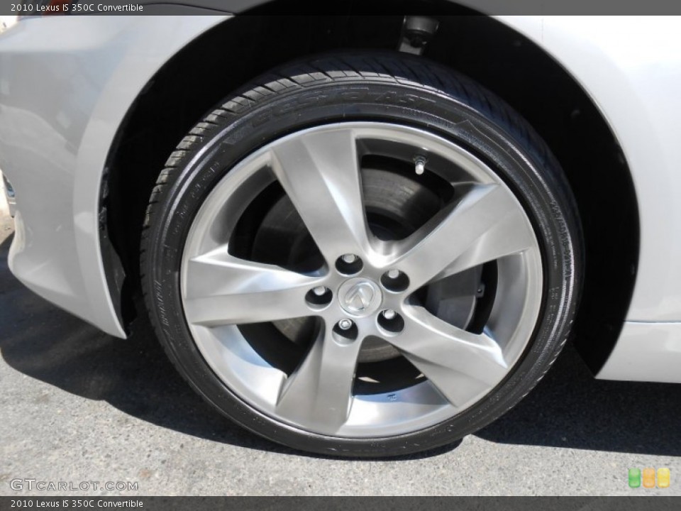 2010 Lexus IS 350C Convertible Wheel and Tire Photo #81171825