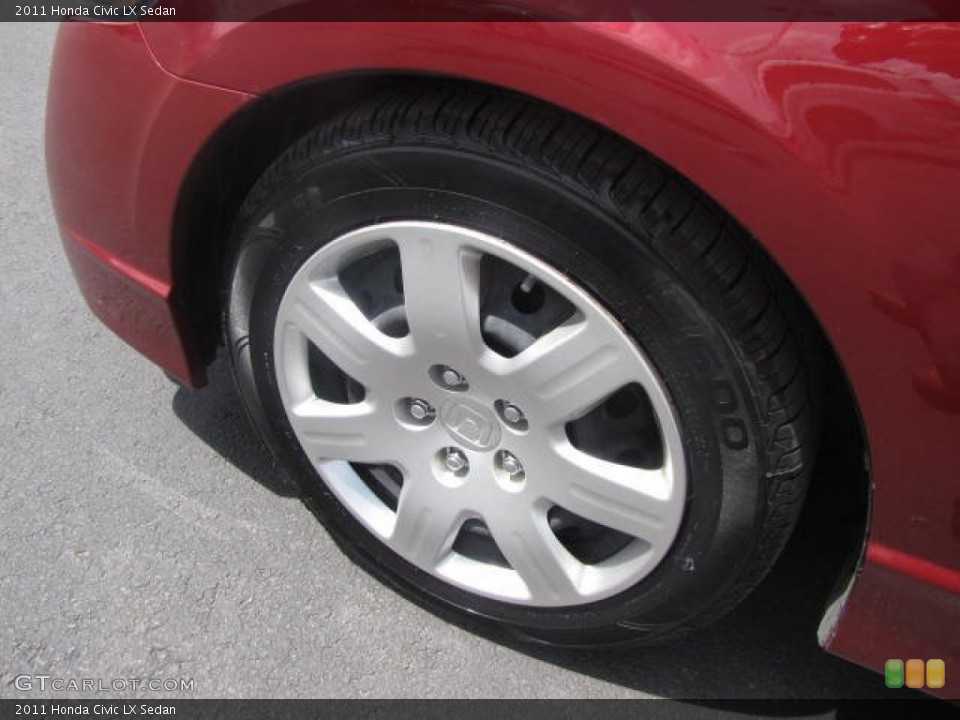 2011 Honda Civic LX Sedan Wheel and Tire Photo #81176642
