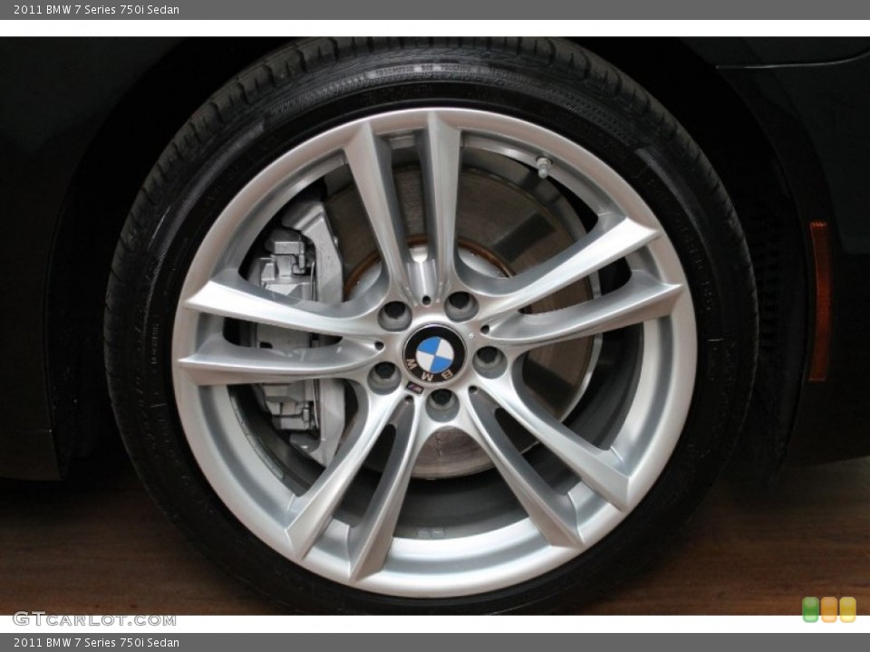 2011 BMW 7 Series 750i Sedan Wheel and Tire Photo #81179871