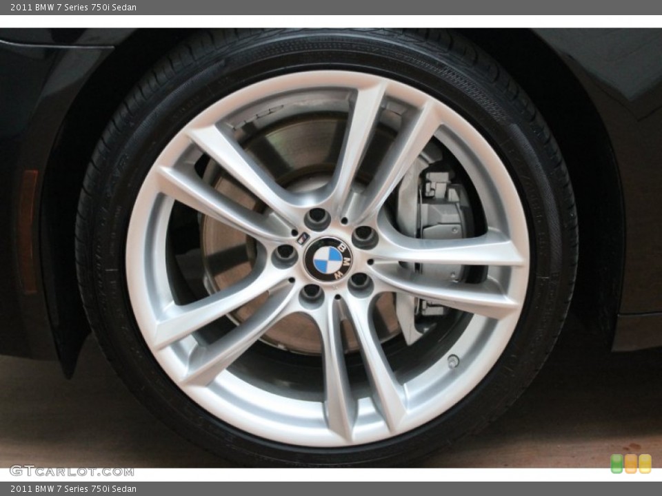 2011 BMW 7 Series 750i Sedan Wheel and Tire Photo #81179889