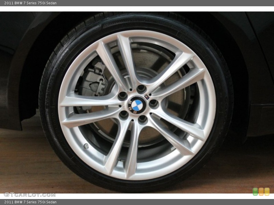 2011 BMW 7 Series 750i Sedan Wheel and Tire Photo #81179926