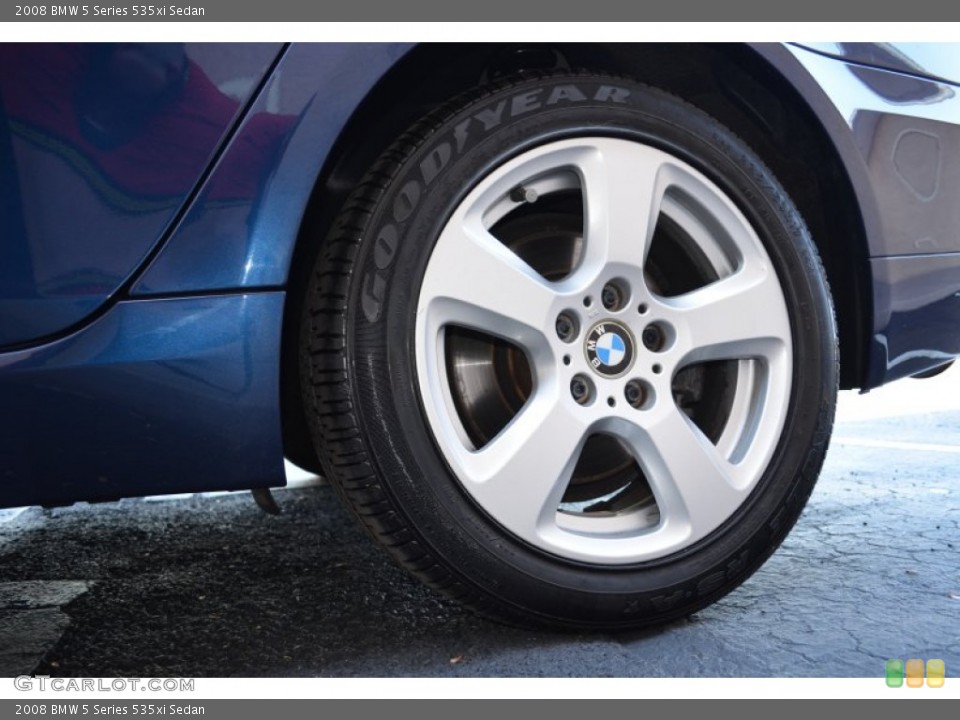 2008 BMW 5 Series 535xi Sedan Wheel and Tire Photo #81190665