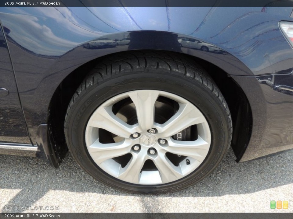 2009 Acura RL 3.7 AWD Sedan Wheel and Tire Photo #81205158