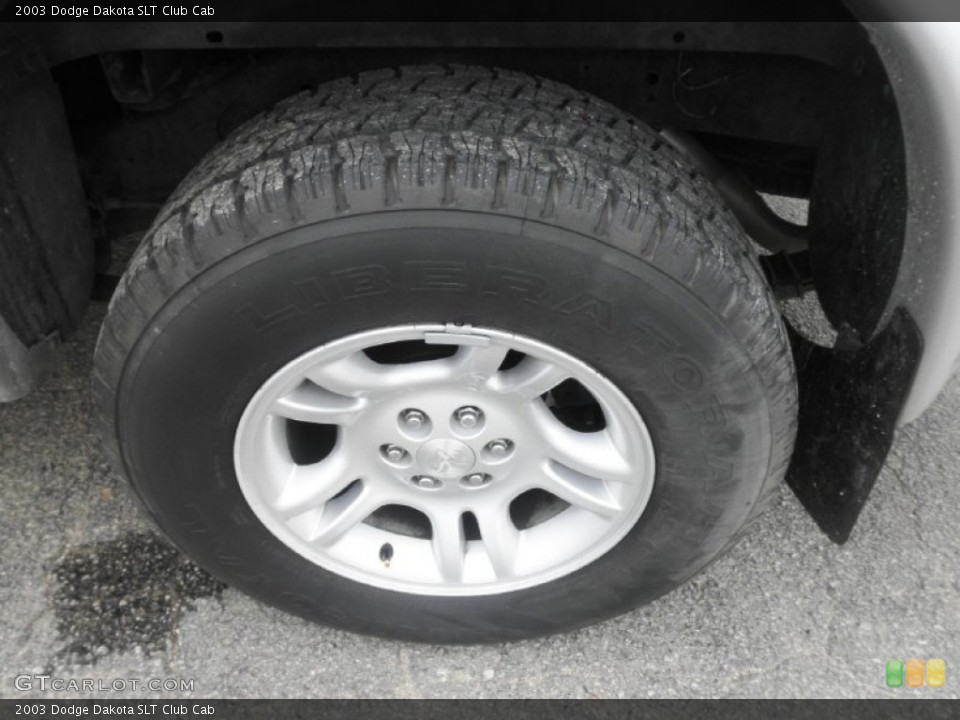 2003 Dodge Dakota SLT Club Cab Wheel and Tire Photo #81208697