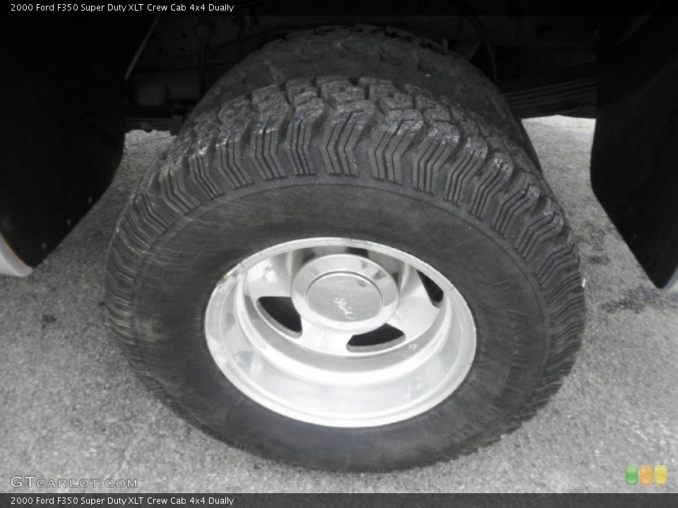2000 Ford F350 Super Duty XLT Crew Cab 4x4 Dually Wheel and Tire Photo #81210114