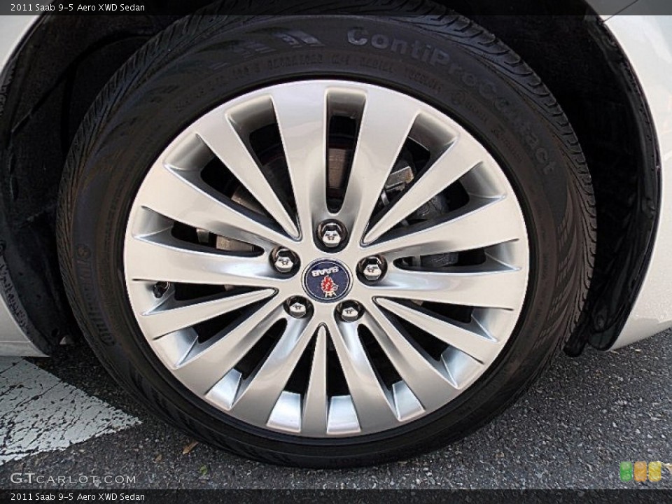 2011 Saab 9-5 Aero XWD Sedan Wheel and Tire Photo #81212829