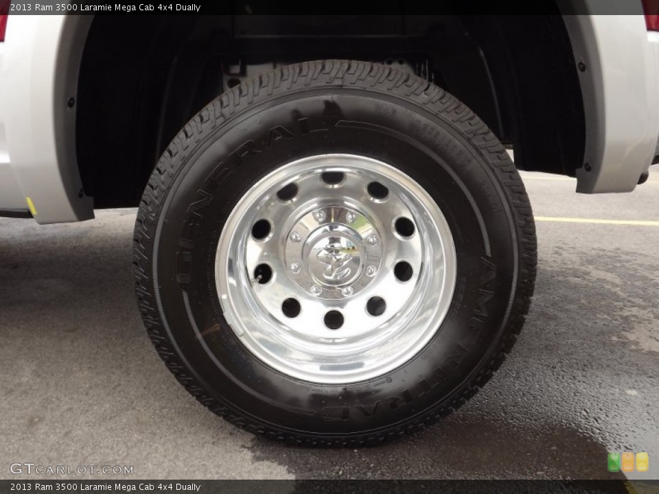 2013 Ram 3500 Laramie Mega Cab 4x4 Dually Wheel and Tire Photo #81226561