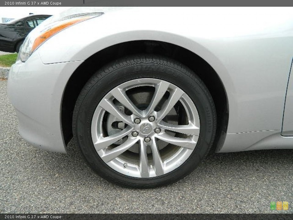 2010 Infiniti G 37 x AWD Coupe Wheel and Tire Photo #81230359