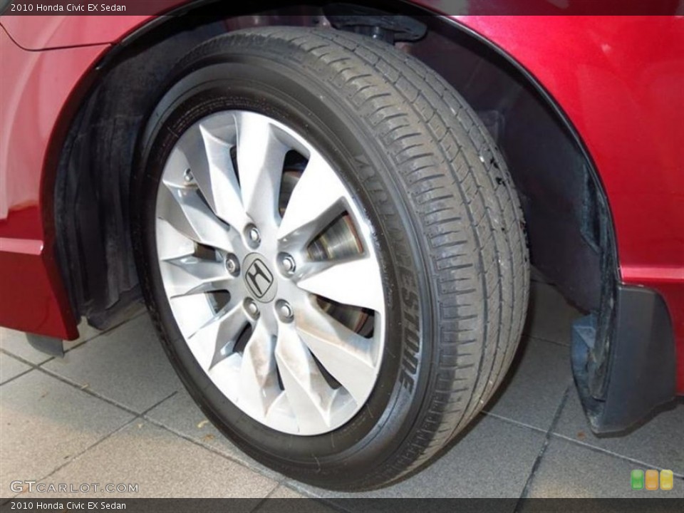 2010 Honda Civic EX Sedan Wheel and Tire Photo #81243101