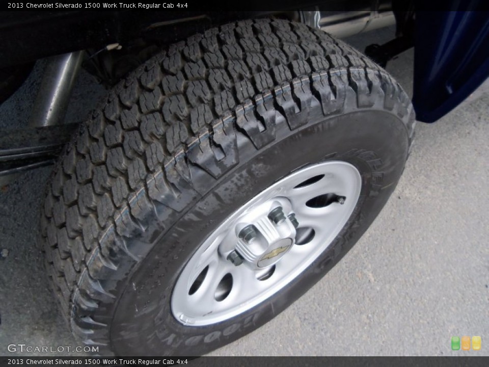 2013 Chevrolet Silverado 1500 Work Truck Regular Cab 4x4 Wheel and Tire Photo #81257821