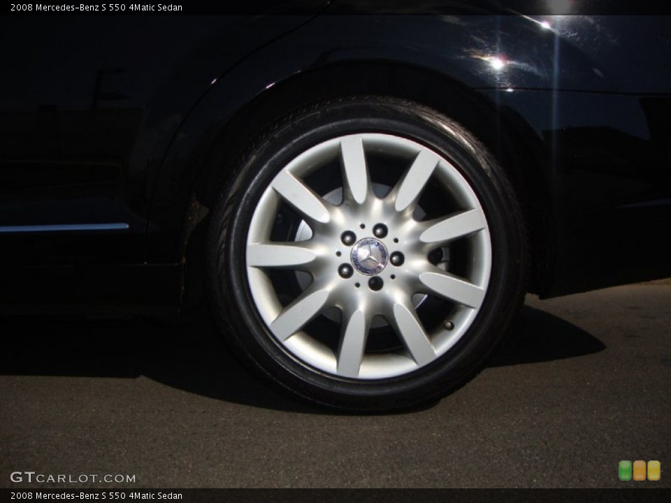 2008 Mercedes-Benz S 550 4Matic Sedan Wheel and Tire Photo #81272530