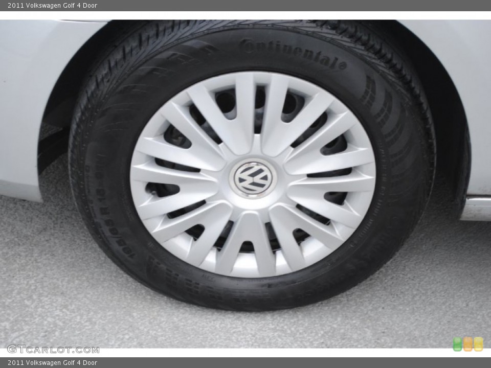 2011 Volkswagen Golf 4 Door Wheel and Tire Photo #81288707
