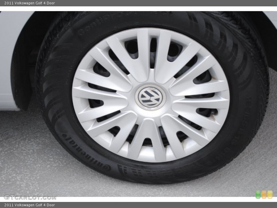 2011 Volkswagen Golf 4 Door Wheel and Tire Photo #81288752