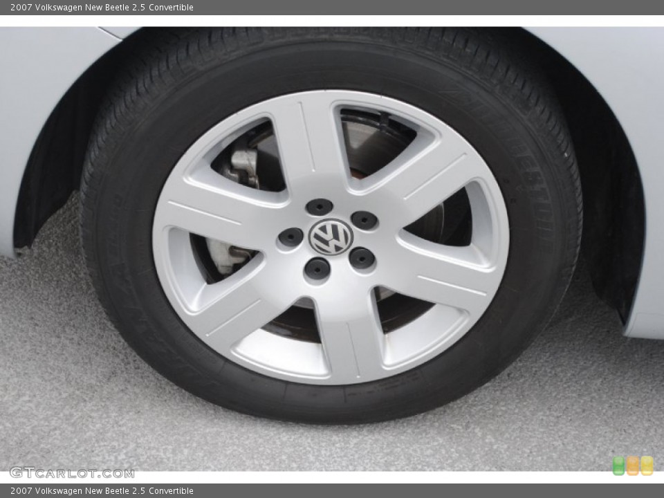 2007 Volkswagen New Beetle 2.5 Convertible Wheel and Tire Photo #81290832