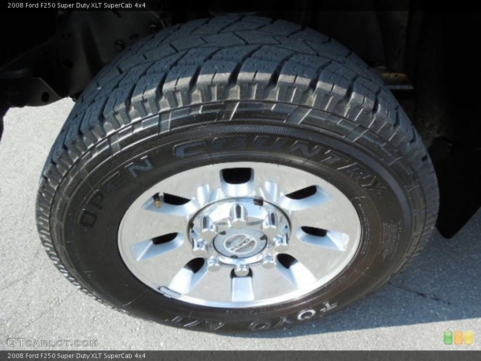 2008 Ford F250 Super Duty XLT SuperCab 4x4 Wheel and Tire Photo #81302926