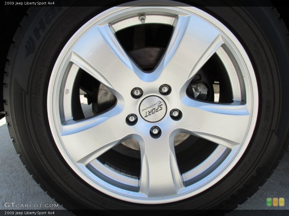 2009 Jeep Liberty Sport 4x4 Wheel and Tire Photo #81317879