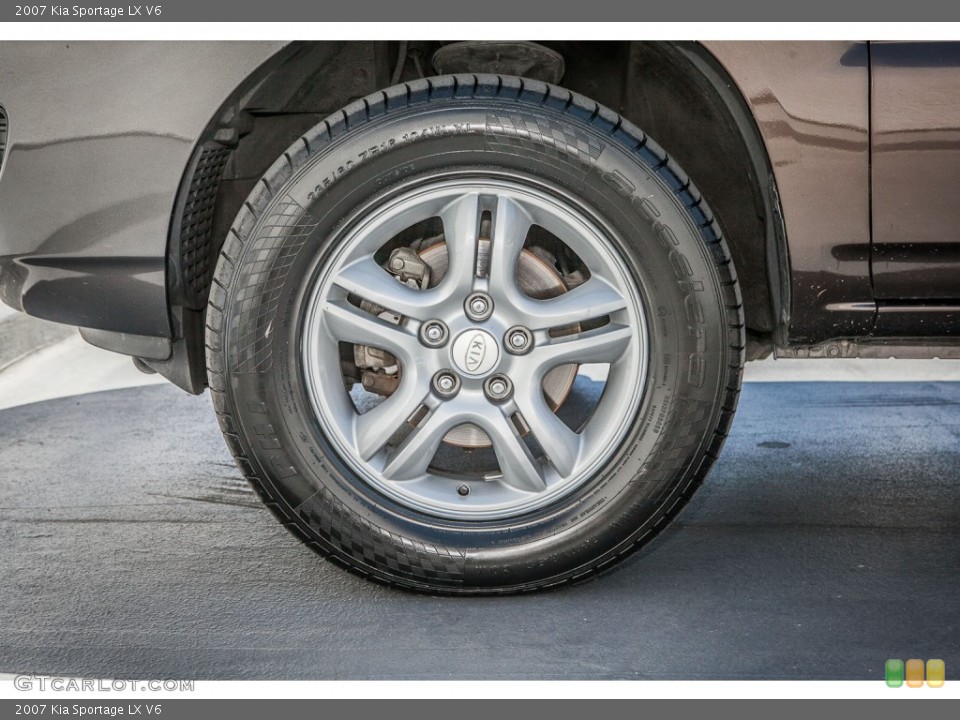 2007 Kia Sportage LX V6 Wheel and Tire Photo #81333501
