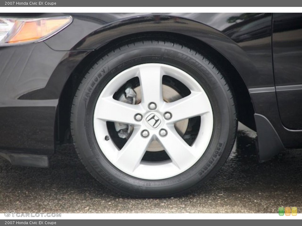 2007 Honda Civic EX Coupe Wheel and Tire Photo #81352161