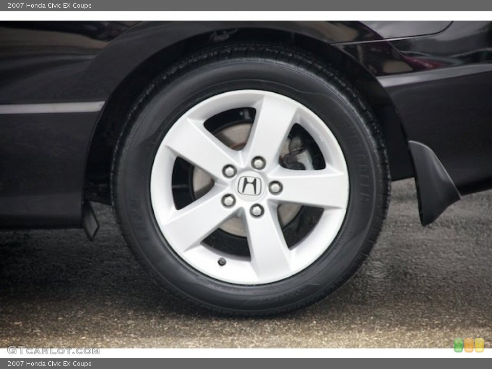 2007 Honda Civic EX Coupe Wheel and Tire Photo #81352182