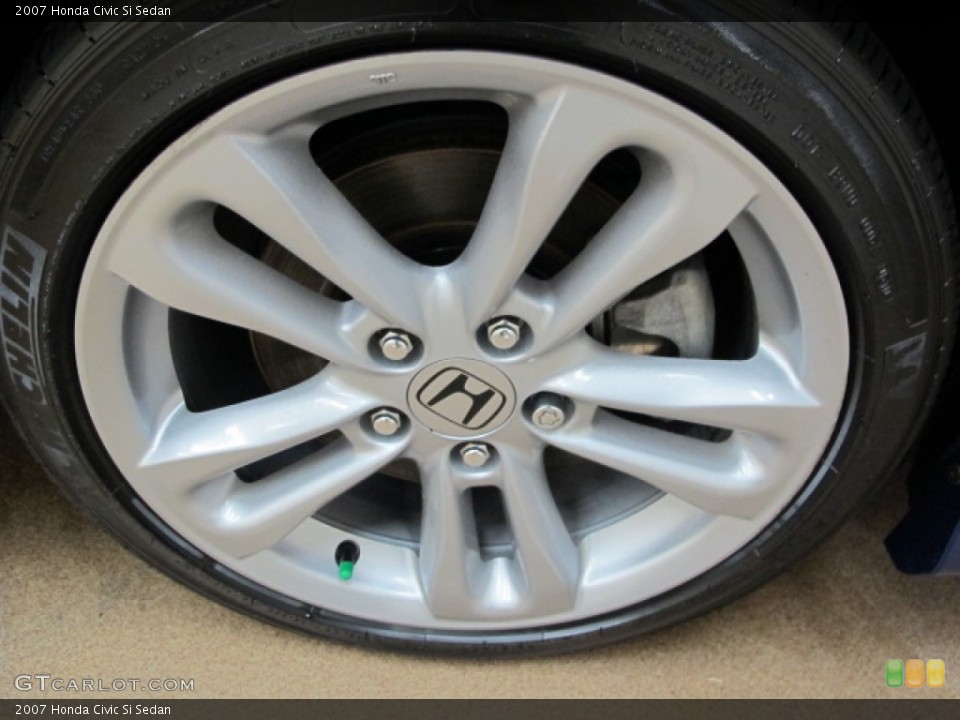 2007 Honda Civic Si Sedan Wheel and Tire Photo #81375456