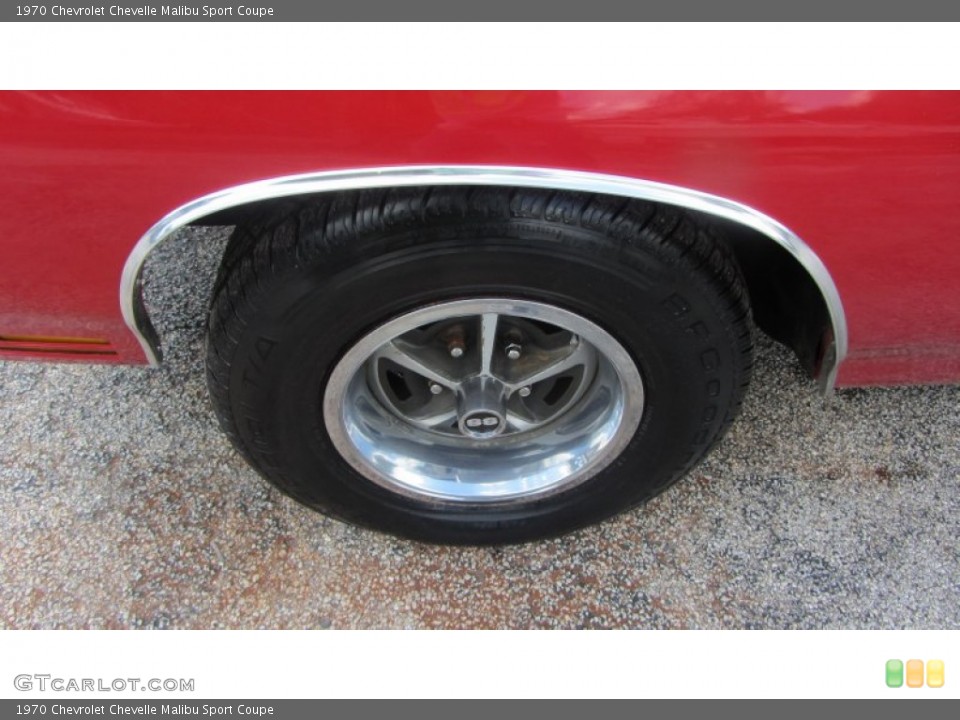1970 Chevrolet Chevelle Malibu Sport Coupe Wheel and Tire Photo #81376375