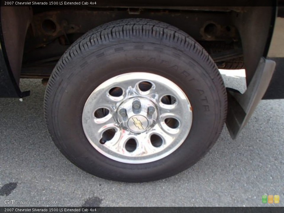 2007 Chevrolet Silverado 1500 LS Extended Cab 4x4 Wheel and Tire Photo #81379218