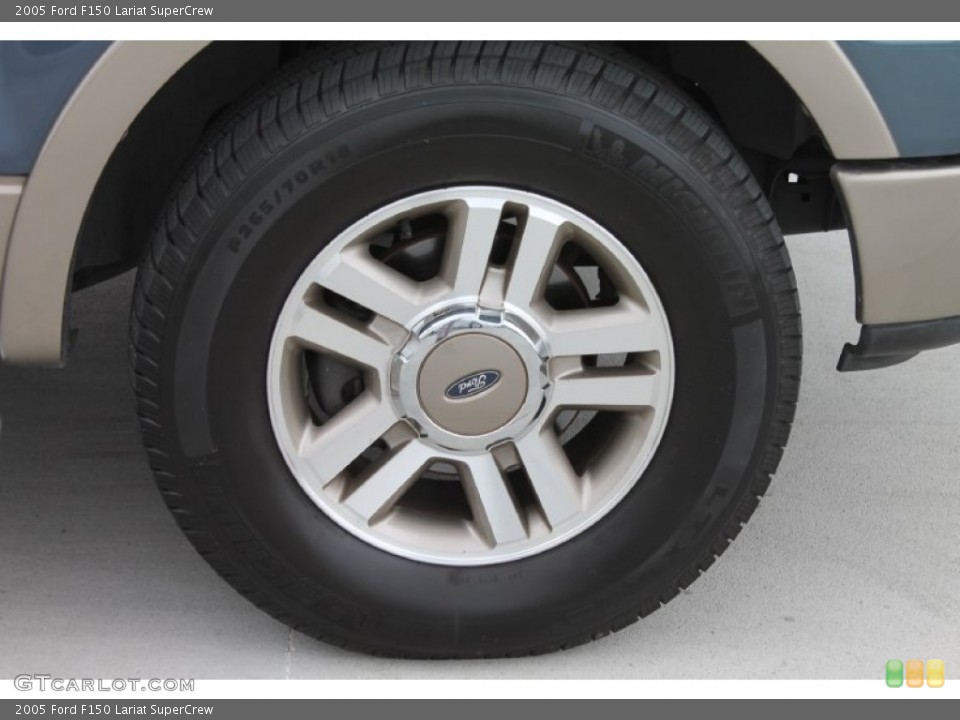 2005 Ford F150 Lariat SuperCrew Wheel and Tire Photo #81381564