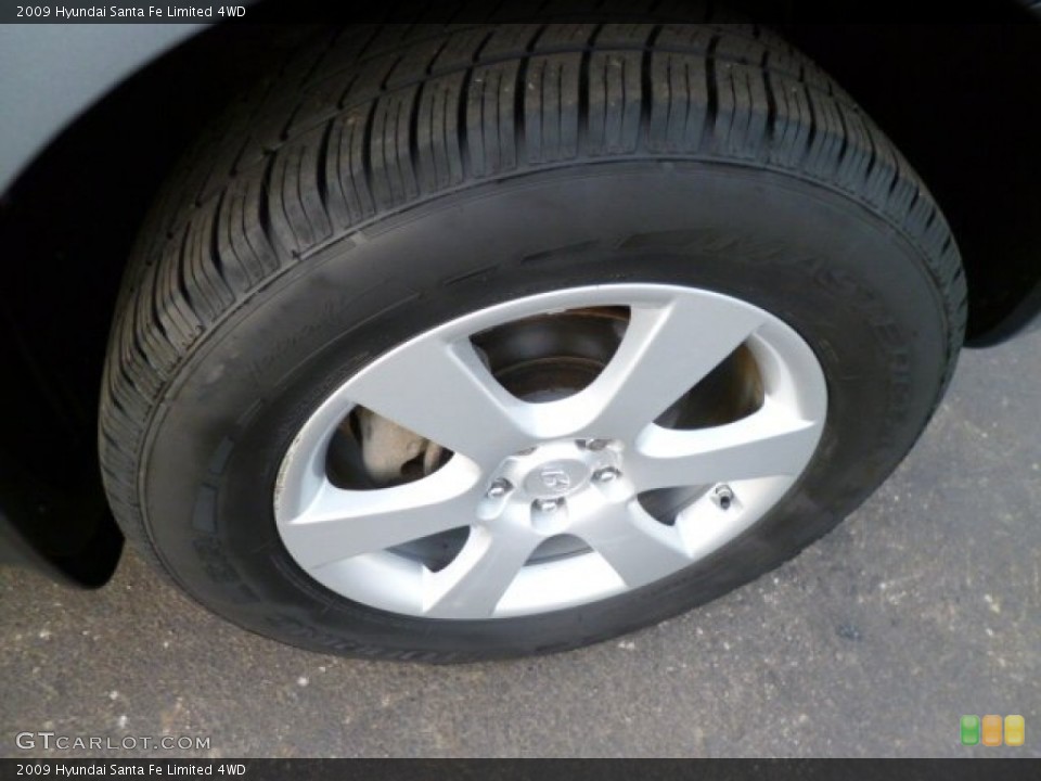 2009 Hyundai Santa Fe Limited 4WD Wheel and Tire Photo #81386233
