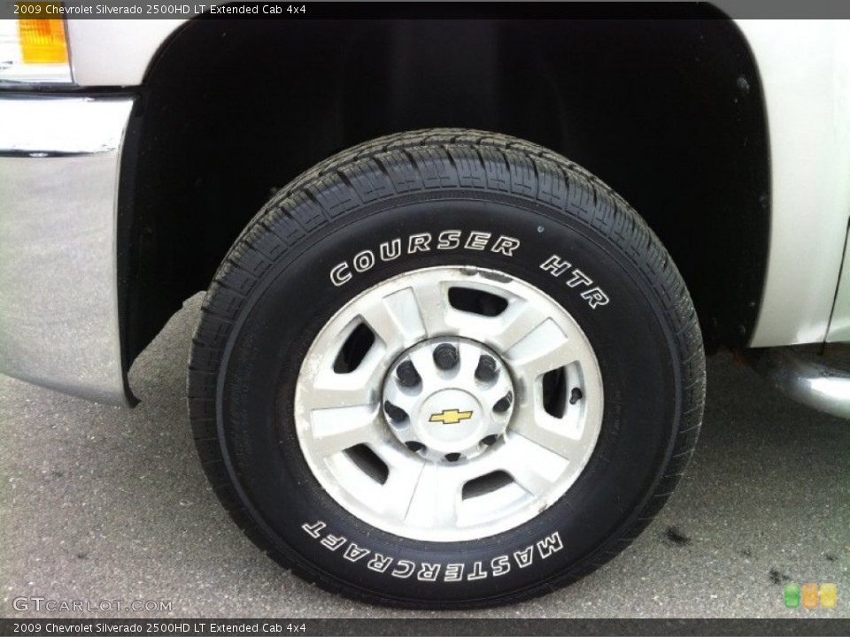 2009 Chevrolet Silverado 2500HD LT Extended Cab 4x4 Wheel and Tire Photo #81386945