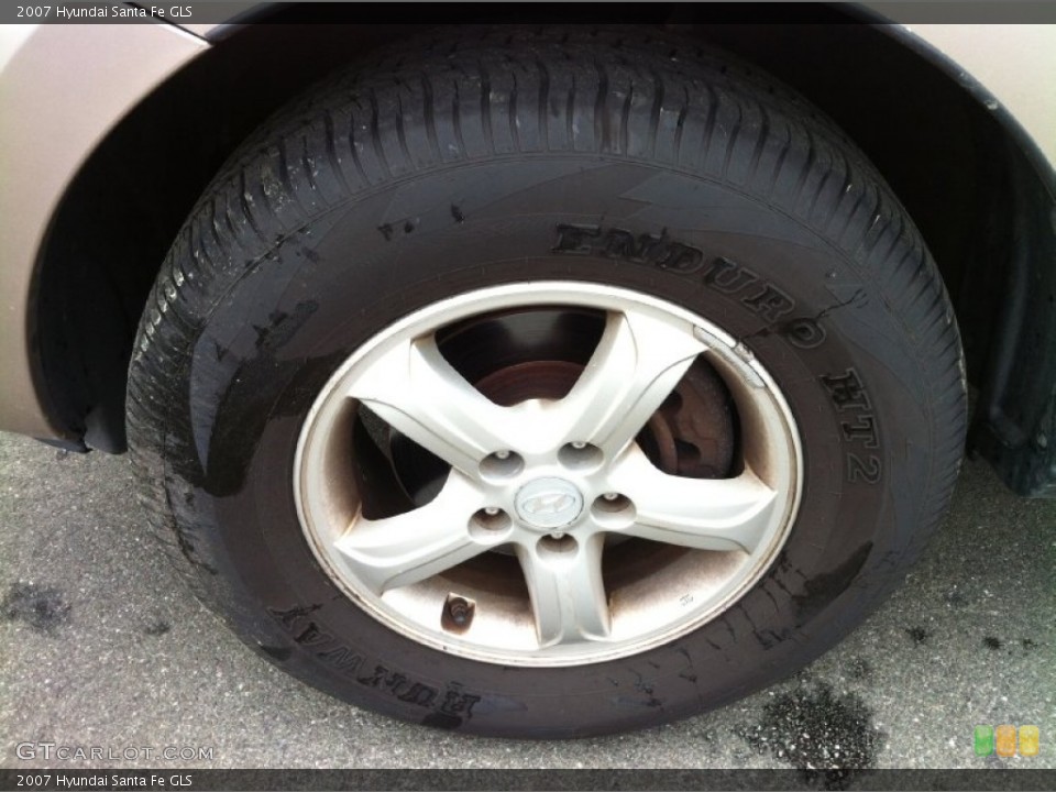2007 Hyundai Santa Fe GLS Wheel and Tire Photo #81388450
