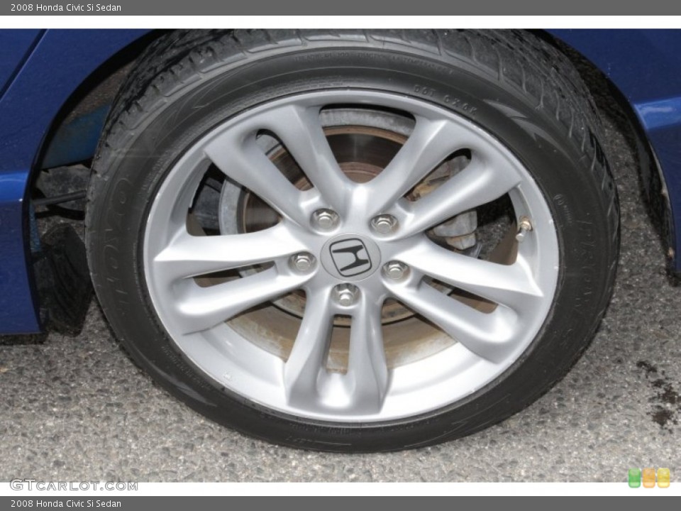 2008 Honda Civic Si Sedan Wheel and Tire Photo #81398721