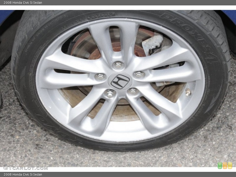 2008 Honda Civic Si Sedan Wheel and Tire Photo #81398732