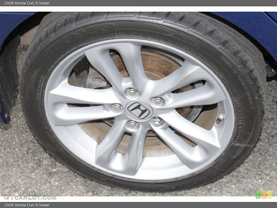 2008 Honda Civic Si Sedan Wheel and Tire Photo #81398744