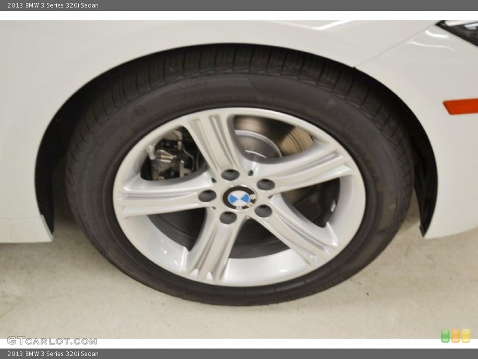 2013 BMW 3 Series 320i Sedan Wheel and Tire Photo #81402897