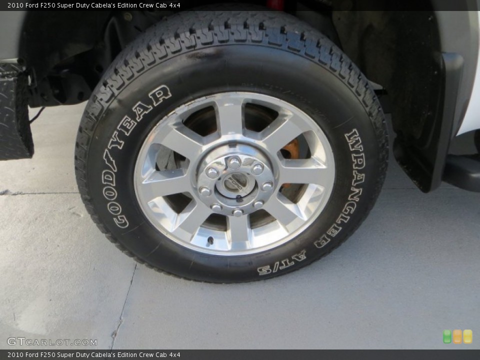 2010 Ford F250 Super Duty Cabela's Edition Crew Cab 4x4 Wheel and Tire Photo #81424109