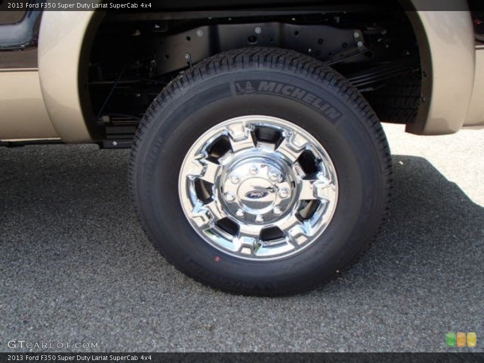 2013 Ford F350 Super Duty Lariat SuperCab 4x4 Wheel and Tire Photo #81436476
