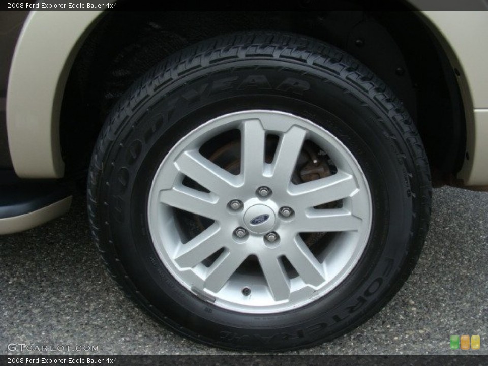 2008 Ford Explorer Eddie Bauer 4x4 Wheel and Tire Photo #81441228