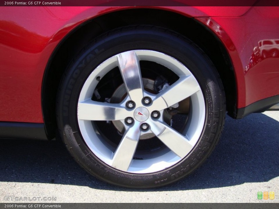2006 Pontiac G6 GTP Convertible Wheel and Tire Photo #81443498