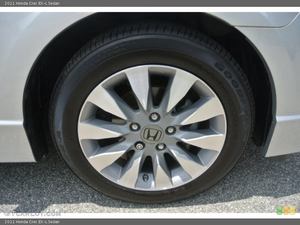 2011 Honda Civic EX-L Sedan Wheel and Tire Photo #81448335