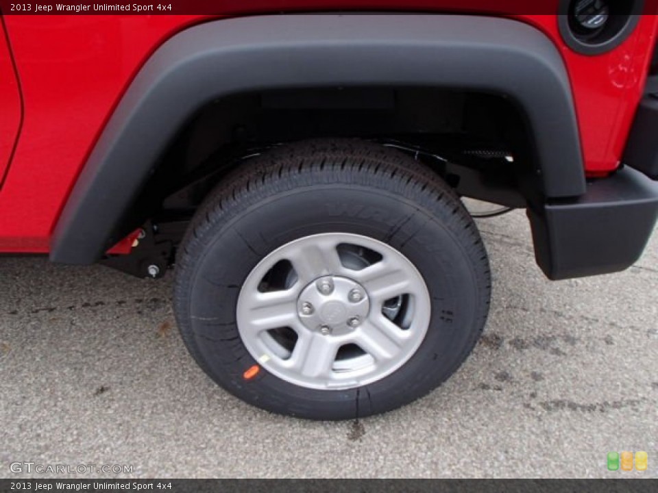 2013 Jeep Wrangler Unlimited Sport 4x4 Wheel and Tire Photo #81470139