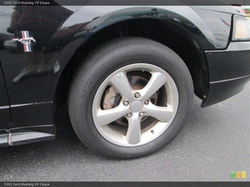 2002 Ford Mustang V6 Coupe Wheel and Tire Photo #81505575