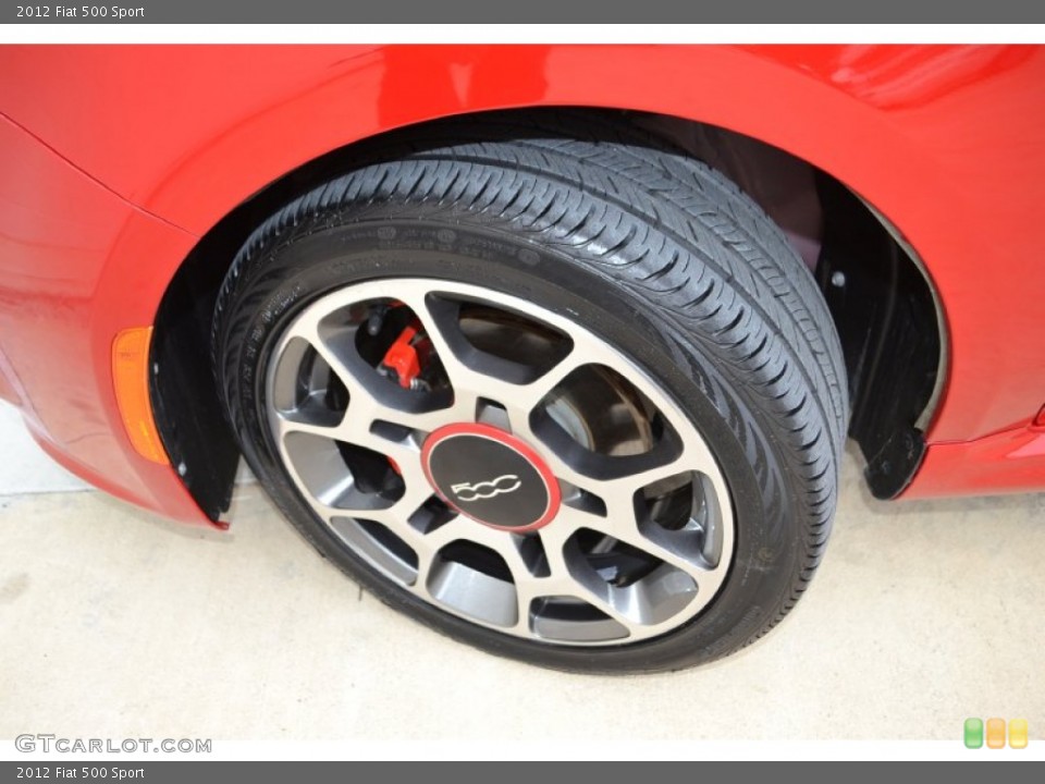 2012 Fiat 500 Sport Wheel and Tire Photo #81512301