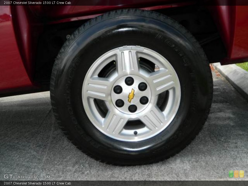 2007 Chevrolet Silverado 1500 LT Crew Cab Wheel and Tire Photo #81516498